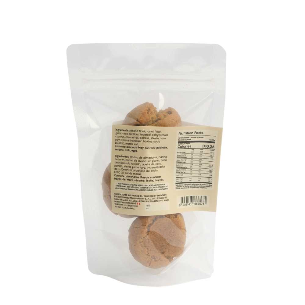 Galletas Coco tostado - 40g