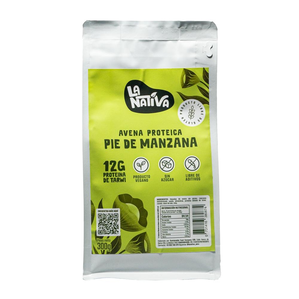 Avena proteína pie de manzana - 300 g