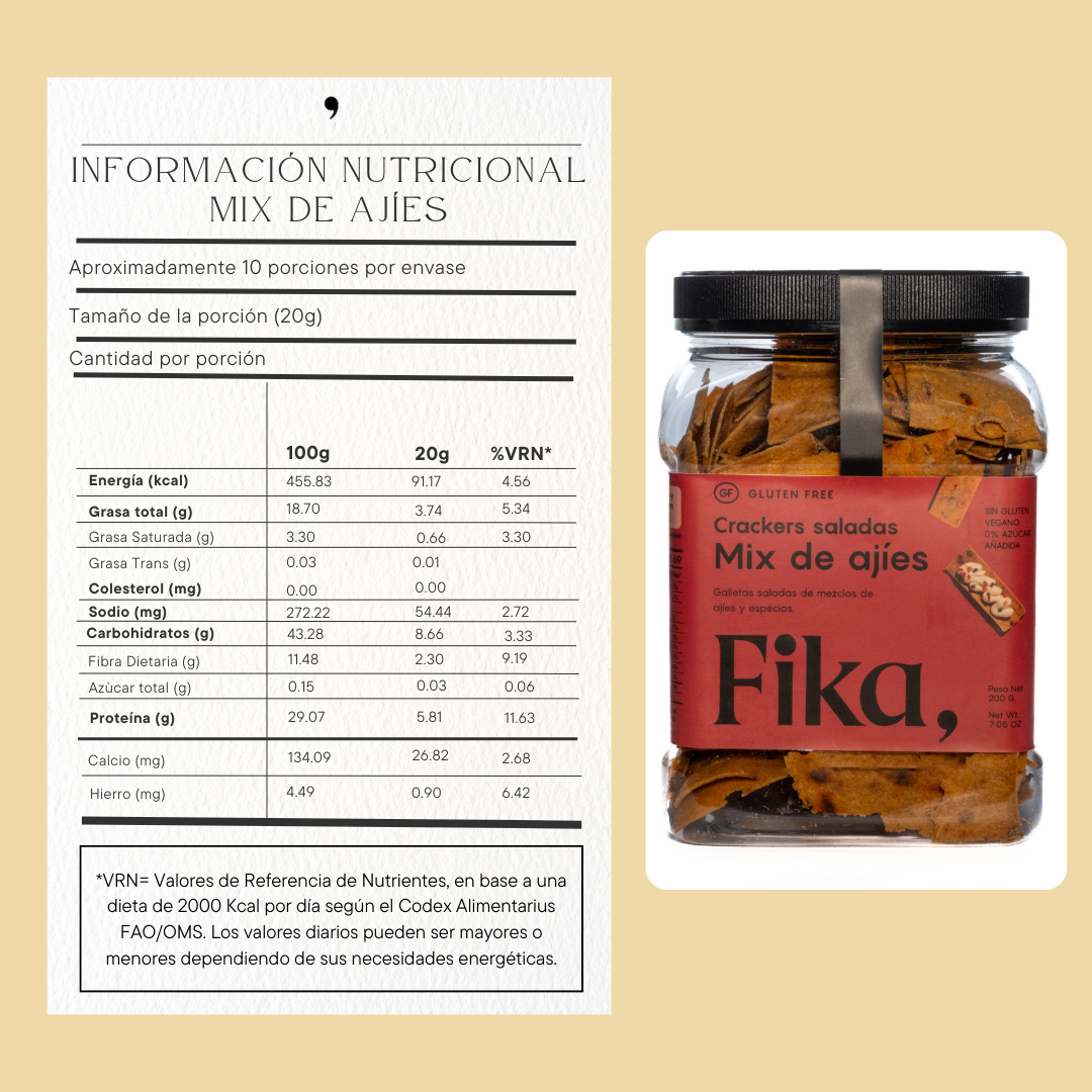 Crackers Saladas Mix de Ajíes - 130g