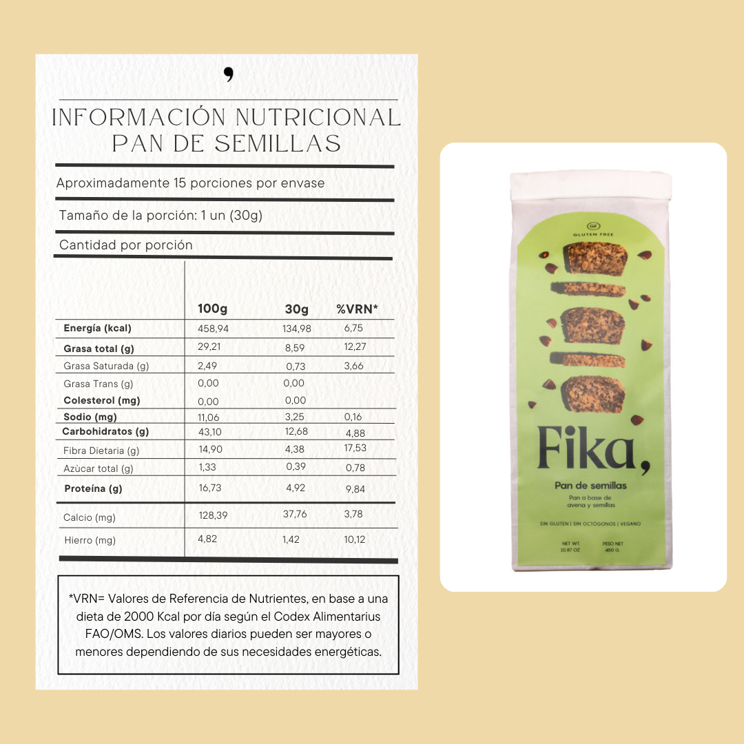 Pan Keto de Semillas - 450g