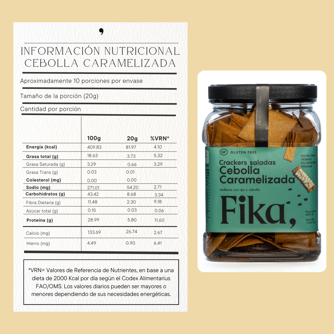 Crackers Saladas Cebolla Caramelizada - 130g