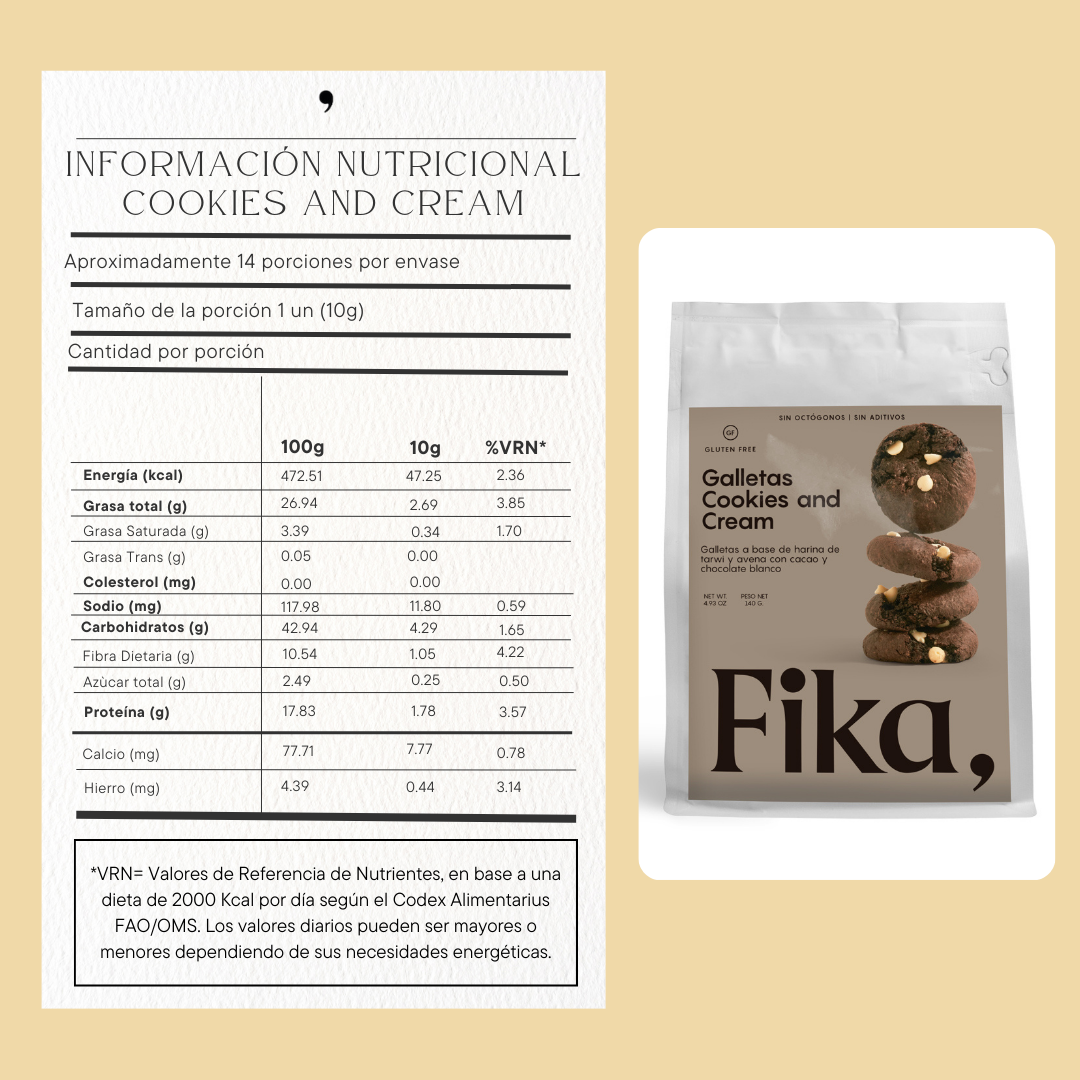 Galletas Cookies and Cream - 120g