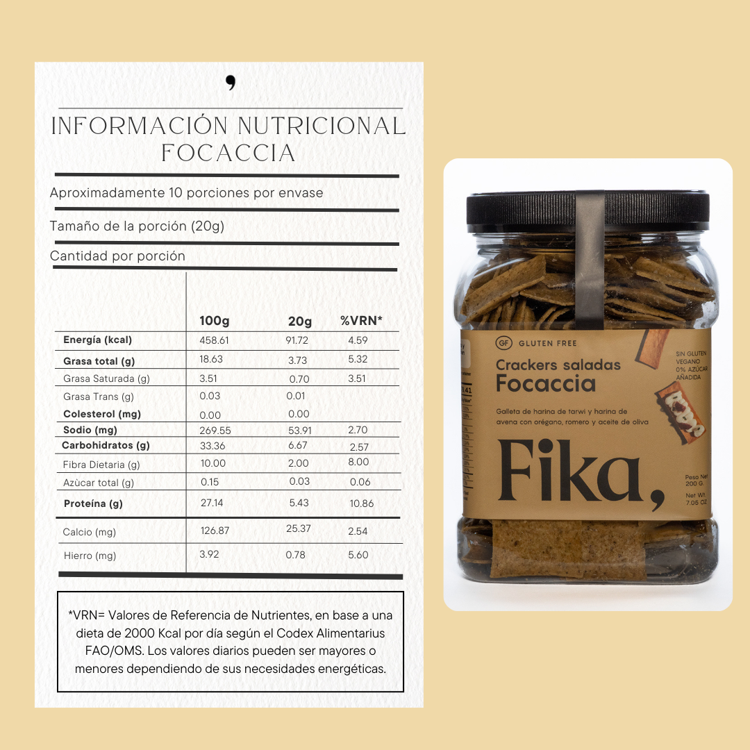 Crackers Saladas Focaccia - 130g