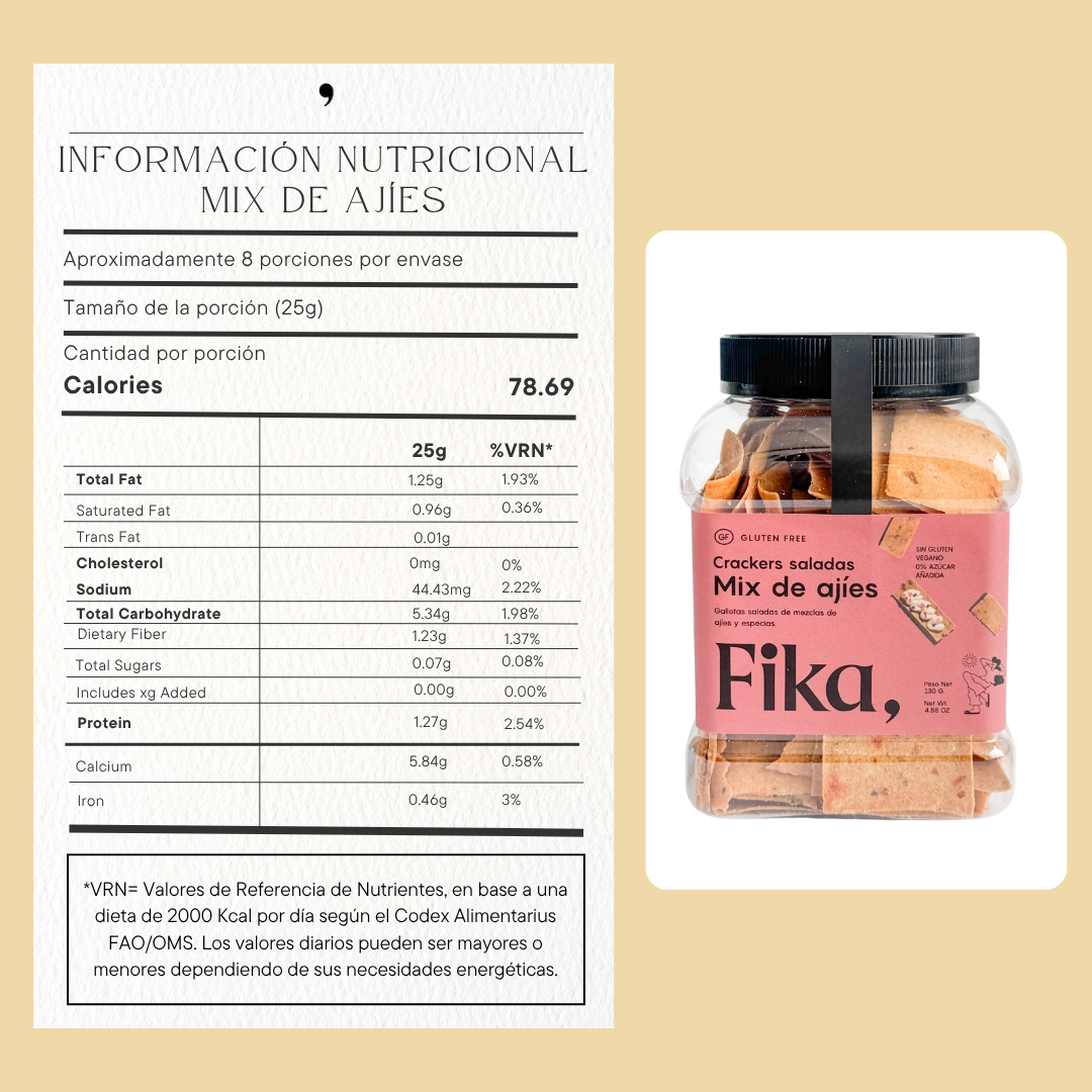 Crackers Saladas Mix de Ajíes - 130g