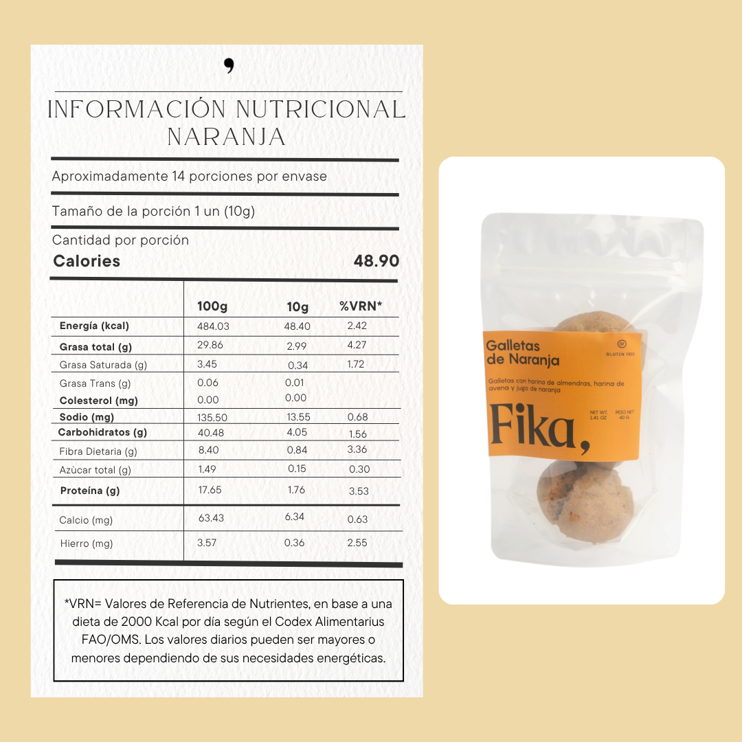 Galletas Naranja - 40g