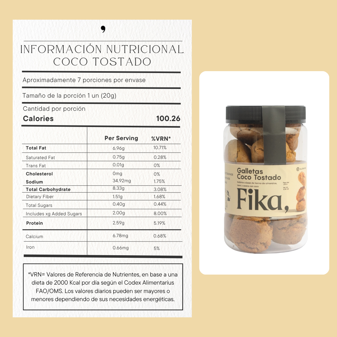 Galletas Coco tostado - 170g