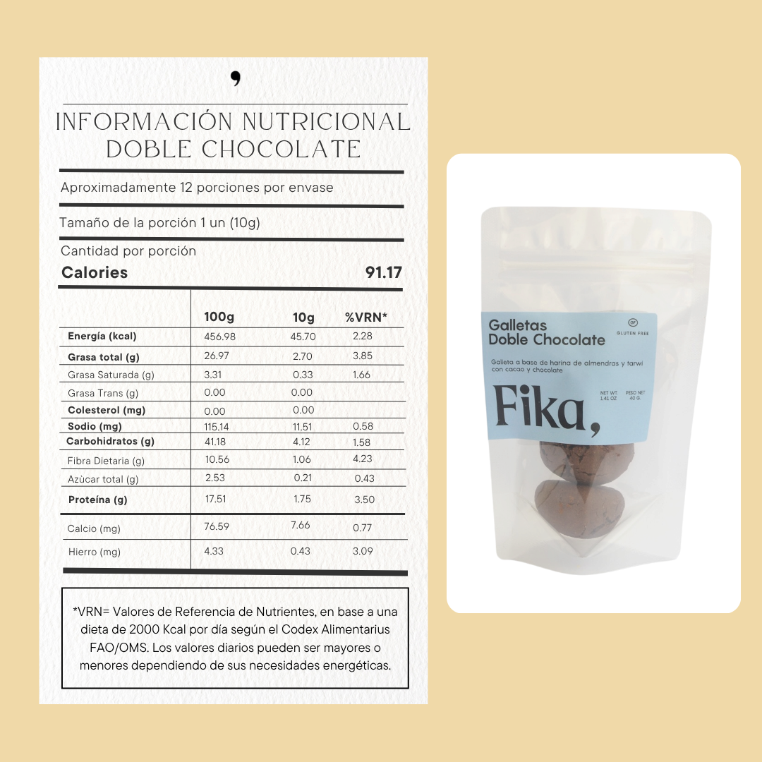 Galletas Doble chocolate - 40g