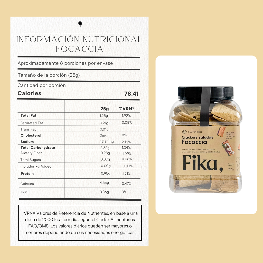Crackers Saladas Focaccia - 130g