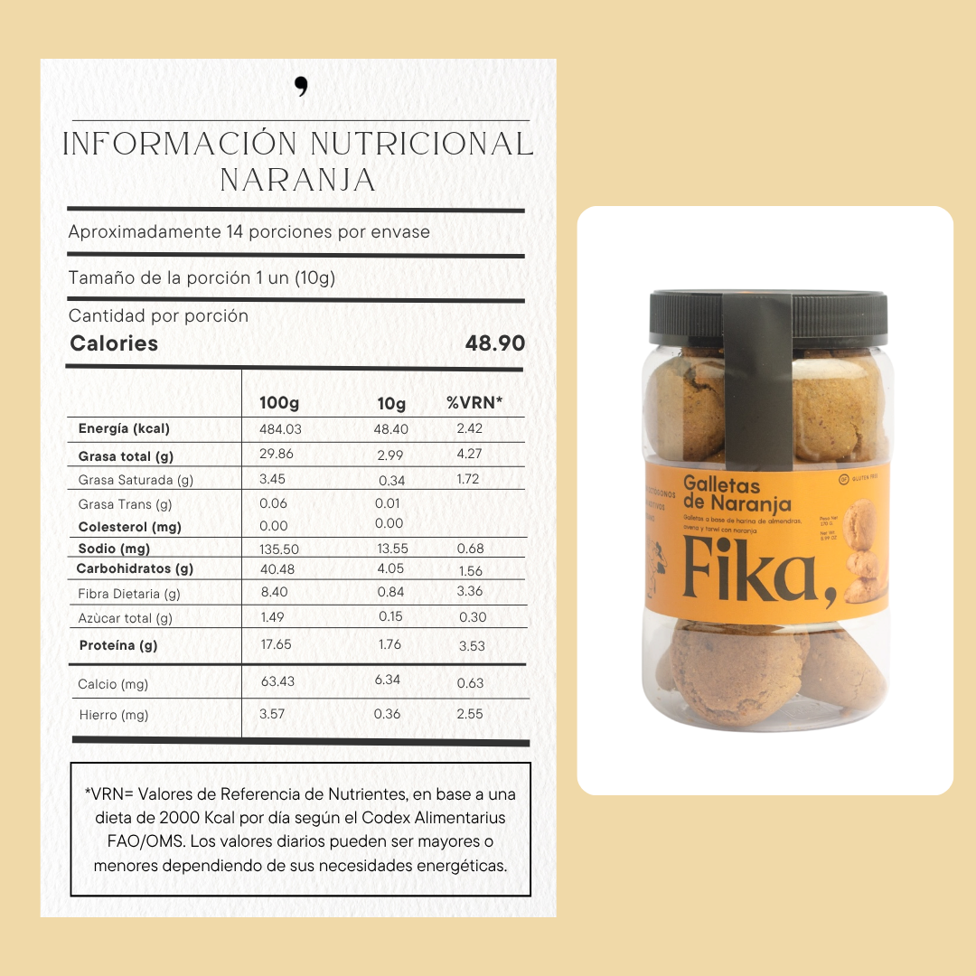 Galletas Naranja - 170g